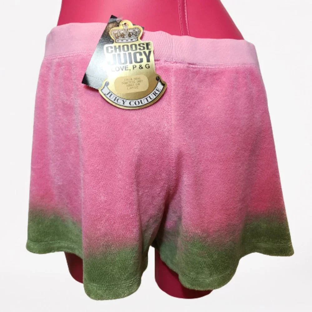 Juicy Couture Tie Dye Terry Cloth Shorts - Size Large - Picture 3 of 11